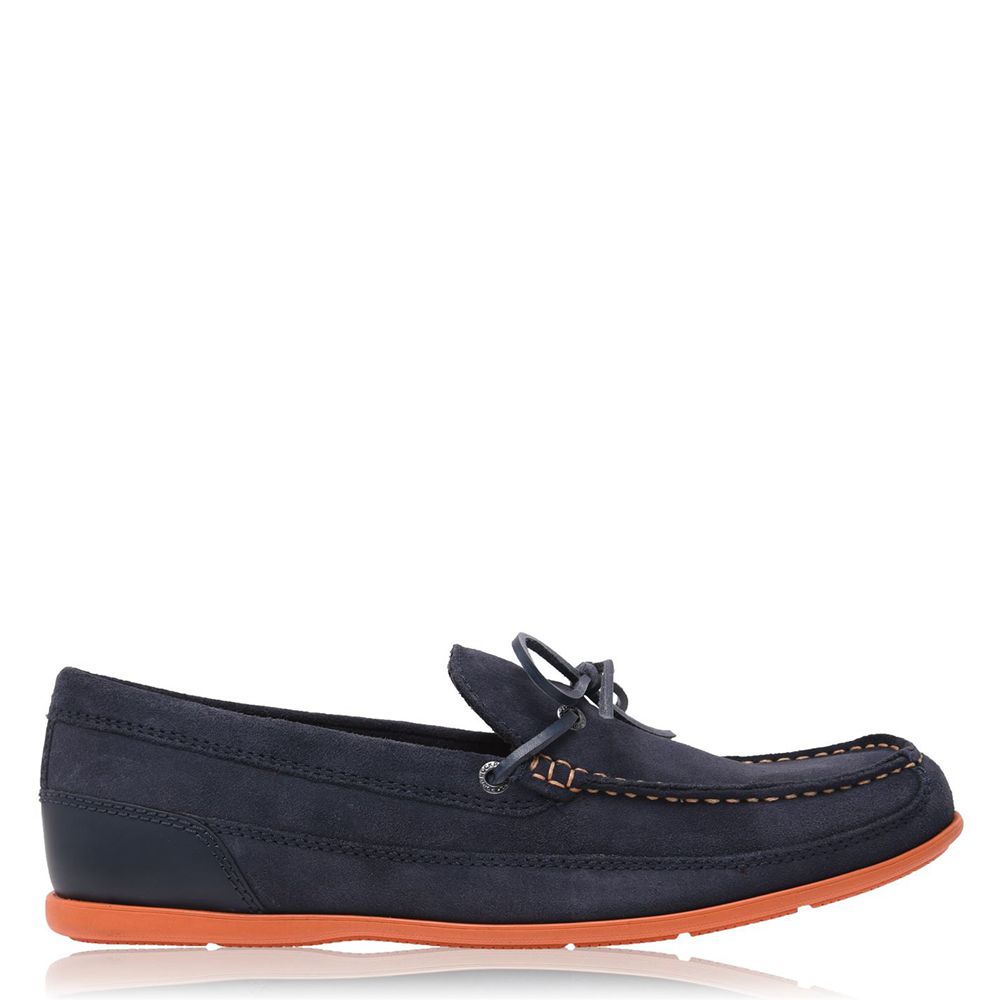 Rockport Malcom Tie - Mens Loafers - Blue - NZ (IHZ-843259)